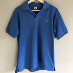 Lacoste Shirts - Lacoste Size 5 Blue Polo Short Sleeve Shirt Lacoste Shirts - Lacoste Size 5 Blue Polo Short Sleeve Shirt